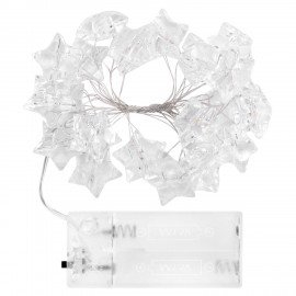 Электрогирлянда-нить комнатная "Звезды", 2м, 20LED, мультицветная, батарейки, ЗОЛОТАЯ СКАЗКА, 592477
