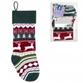 Носок новогодний для подарков, 23*2*54см, "Волшебство в носке", полиэстер, ЗОЛОТАЯ СКАЗКА, 592504