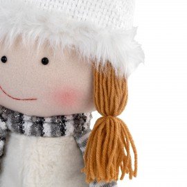 Украшение новогоднее интерьерное 75см "Девочка", телескопические ножки, полиэстер, ЗОЛОТАЯ СКАЗКА, 592507