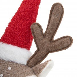 Украшение новогоднее интерьерное 40см "Забавный оленёнок", полиэстер, ЗОЛОТАЯ СКАЗКА, 592509