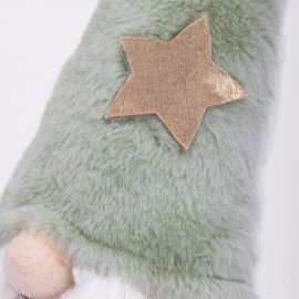 Украшение новогоднее интерьерное 64см "Гном в тапочках", полиэстер, ЗОЛОТАЯ СКАЗКА, 592511