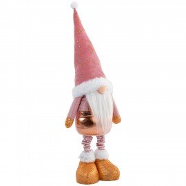 Украшение новогоднее интерьерное 58 см "Звездный Гном", телескопические ножки, полиэстер, ЗОЛОТАЯ СКАЗКА, 592512