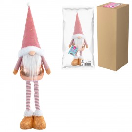 Украшение новогоднее интерьерное 58 см "Звездный Гном", телескопические ножки, полиэстер, ЗОЛОТАЯ СКАЗКА, 592512