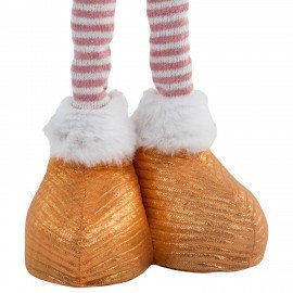 Украшение новогоднее интерьерное 58 см "Звездный Гном", телескопические ножки, полиэстер, ЗОЛОТАЯ СКАЗКА, 592512