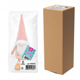 Украшение новогоднее интерьерное 58 см "Звездный Гном", телескопические ножки, полиэстер, ЗОЛОТАЯ СКАЗКА, 592512