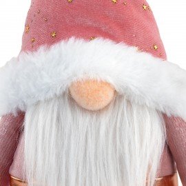 Украшение новогоднее интерьерное 58 см "Звездный Гном", телескопические ножки, полиэстер, ЗОЛОТАЯ СКАЗКА, 592512