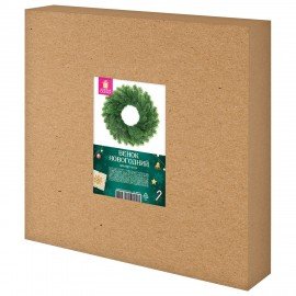 Венок новогодний, d42 см "Волшебство", литой ПЭТ, ЗОЛОТАЯ СКАЗКА, 592516