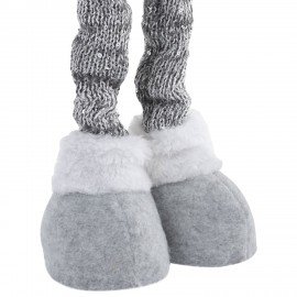 Украшение новогоднее интерьерное 70см "Гном Милаш", телескопические ножки, полиэстер, ЗОЛОТАЯ СКАЗКА, 592521