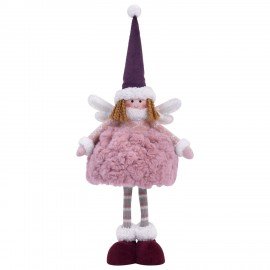 Украшение новогоднее интерьерное 48см "Фея", полиэстер, нежно-розовый, ЗОЛОТАЯ СКАЗКА, 592523