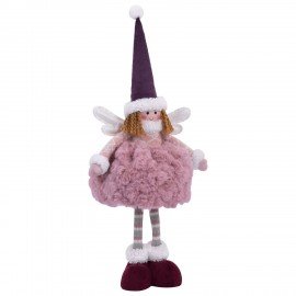 Украшение новогоднее интерьерное 48см "Фея", полиэстер, нежно-розовый, ЗОЛОТАЯ СКАЗКА, 592523