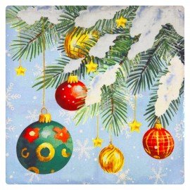 Чехол на подушку новогодний, НАБОР 4 шт, 45х45см, "X-mas Magic", полиэстер, ЗОЛОТАЯ СКАЗКА, 592528