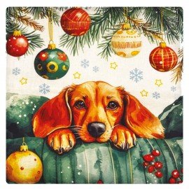 Чехол на подушку новогодний (1 шт.) 45х45см, "X-mas Magic", полиэстер, ассорти 4 дизайна, ЗОЛОТАЯ СКАЗКА, 592529