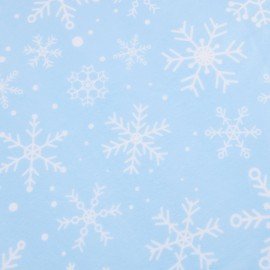 Плед новогодний, 150х200см, "Снежинки", полиэстер, 210г/м?, ЗОЛОТАЯ СКАЗКА, 592530