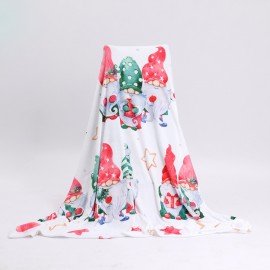 Плед новогодний 200х220см "Гномики", полиэстер, 210г/м2, ЗОЛОТАЯ СКАЗКА, 592532