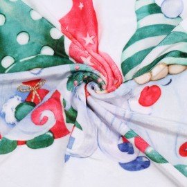 Плед новогодний 200х220см "Гномики", полиэстер, 210г/м2, ЗОЛОТАЯ СКАЗКА, 592532