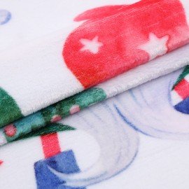 Плед новогодний 200х220см "Гномики", полиэстер, 210г/м2, ЗОЛОТАЯ СКАЗКА, 592532