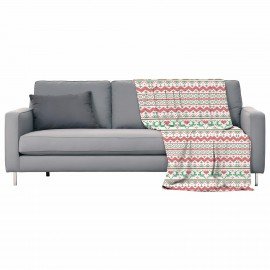 Плед новогодний 200х220см "Вязаный", полиэстер, 210г/м2, ЗОЛОТАЯ СКАЗКА, 592533