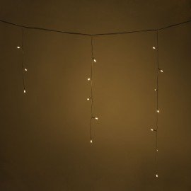 Электрогирлянда-бахрома уличная 25х0,7м, 400LED, тёплый белый, 220V, контроллер, ЗОЛОТАЯ СКАЗКА, 592551