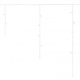 Электрогирлянда-бахрома уличная 25х0,7м, 400LED, холодный белый, 220V, контроллер, ЗОЛОТАЯ СКАЗКА, 592551, 592552