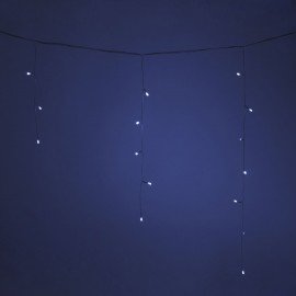 Электрогирлянда-бахрома уличная 25х0,7м, 400LED, холодный белый, 220V, контроллер, ЗОЛОТАЯ СКАЗКА, 592551, 592552