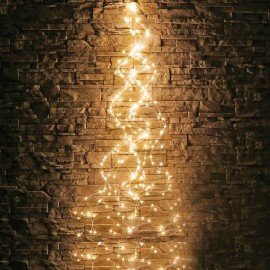 Электрогирлянда-конский хвост уличная, 3м,600LED, тёплый белый, 220V, контроллер, ОЛОТАЯ СКАЗКА, 592553