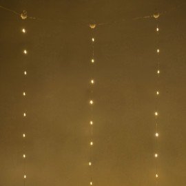 Электрогирлянда-занавес комнатная "Штора" 3х3м, 300LED, тёплый белый, USB, ЗОЛОТАЯ СКАЗКА, 592556