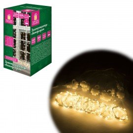 Электрогирлянда-занавес комнатная "Штора" 3х3м, 300LED, тёплый белый, USB, ЗОЛОТАЯ СКАЗКА, 592556