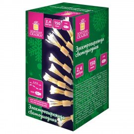 Гирлянда-пучки "Bundles", 150LED, 2,4м, 10 пучков, тёплый белый, USB, ЗОЛОТАЯ СКАЗКА, 592557