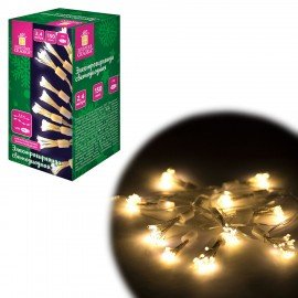 Гирлянда-пучки "Bundles", 150LED, 2,4м, 10 пучков, тёплый белый, USB, ЗОЛОТАЯ СКАЗКА, 592557