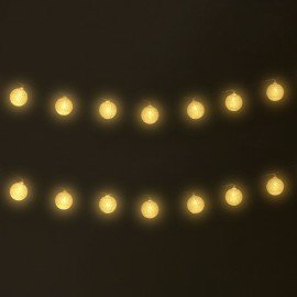 Электрогирлянда-нить комнатная "Шарики" 1,8м 16LED, бронза, тёплый белый, батарейки ЗОЛОТАЯ СКАЗКА 592558