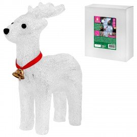 Фигурка LED "Олень", 27см, 24LED, холодный белый, батарейки, ЗОЛОТАЯ СКАЗКА, 592560