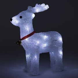 Фигурка LED "Олень", 27см, 24LED, холодный белый, батарейки, ЗОЛОТАЯ СКАЗКА, 592560