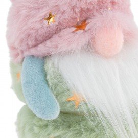 Украшение новогоднее интерьерное, 22см, "Пушистый гномик", полиэстер, пенопласт, ЗОЛОТАЯ СКАЗКА, 592564