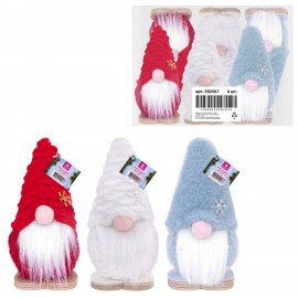 Украшение новогоднее интерьерное, 12см, "Гномики", полиэстер/пенопласт, ассорти, ЗОЛОТАЯ СКАЗКА, 592567