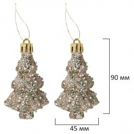 Шары елочные НАБОР 54 предмета "Light Champagne Style ", пластик, шампань, ЗОЛОТАЯ СКАЗКА, 592592