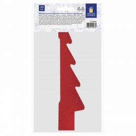 Украшение новогоднее интерьерное из бумаги, "Елочка", 20 см, бордовый цвет, ЗОЛОТАЯ СКАЗКА, 592601