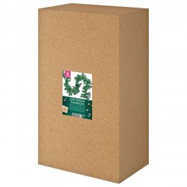 Гирлянда хвойная, длина 270 см, диаметр 20 см, "Хмаs Time", ПВХ, ЗОЛОТАЯ СКАЗКА, 592602