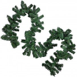 Гирлянда хвойная, длина 270 см, диаметр 20 см, "Хмаs Time", ПВХ, ЗОЛОТАЯ СКАЗКА, 592602