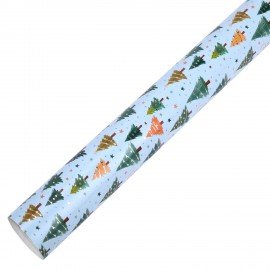 Бумага упаковочная новогодняя НАБОР 3шт "Frosty", С ЭФФЕКТАМИ, 70х100см, ЗОЛОТАЯ СКАЗКА, 592614