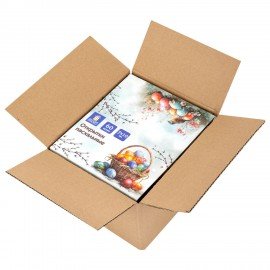 Открытка пасхальная (1шт.), 7х10см "Светлая Пасха", картон, ассорти, ЗОЛОТАЯ СКАЗКА, 592642