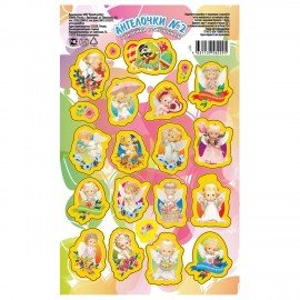 Наклейки пасхальные, "Весенние радости", дизайны ассорти, 0675, 0676, 0684, 0689, 0673