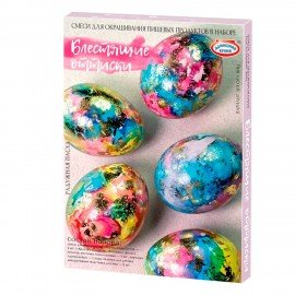 Красители пасхальные для яиц ЖИДКИЕ "Радужная пасха", 3 цвета в наборе, фольга, 50878