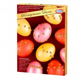 Красители пасхальные для яиц ЖИДКИЕ "Жемчужная Пасха", 3 цвета в наборе, наклейки-стразы, ассорти 81895