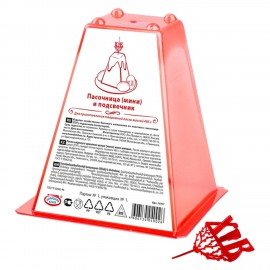 Пасочница пасхальная для приготовления творожной пасхи 465 г, с подсвечником, рецептом, пластик 34108