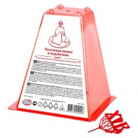 Пасочница пасхальная для приготовления творожной пасхи 465 г, с подсвечником, рецептом, пластик 34108