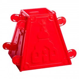 Пасочница пасхальная для приготовления творожной пасхи 900 г, с рецептом, пластик, 36312