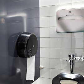 Диспенсер для покрытий на унитаз TORK (Система V1), покрытия 1/2 сложения, белый, 344080