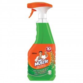 Средство для мытья стекол и зеркал 530 мл, МИСТЕР МУСКУЛ "Утренняя роса", распылитель