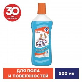 Чистящее средство МИСТЕР МУСКУЛ, 500 мл, "После дождя", универсальное, 365719