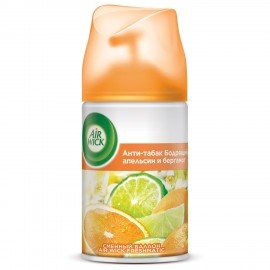 Сменный баллон 250 мл, AIRWICK "Анти-табак. Апельсин/бергамот", для автоматических освежителей, универсальный, 224392